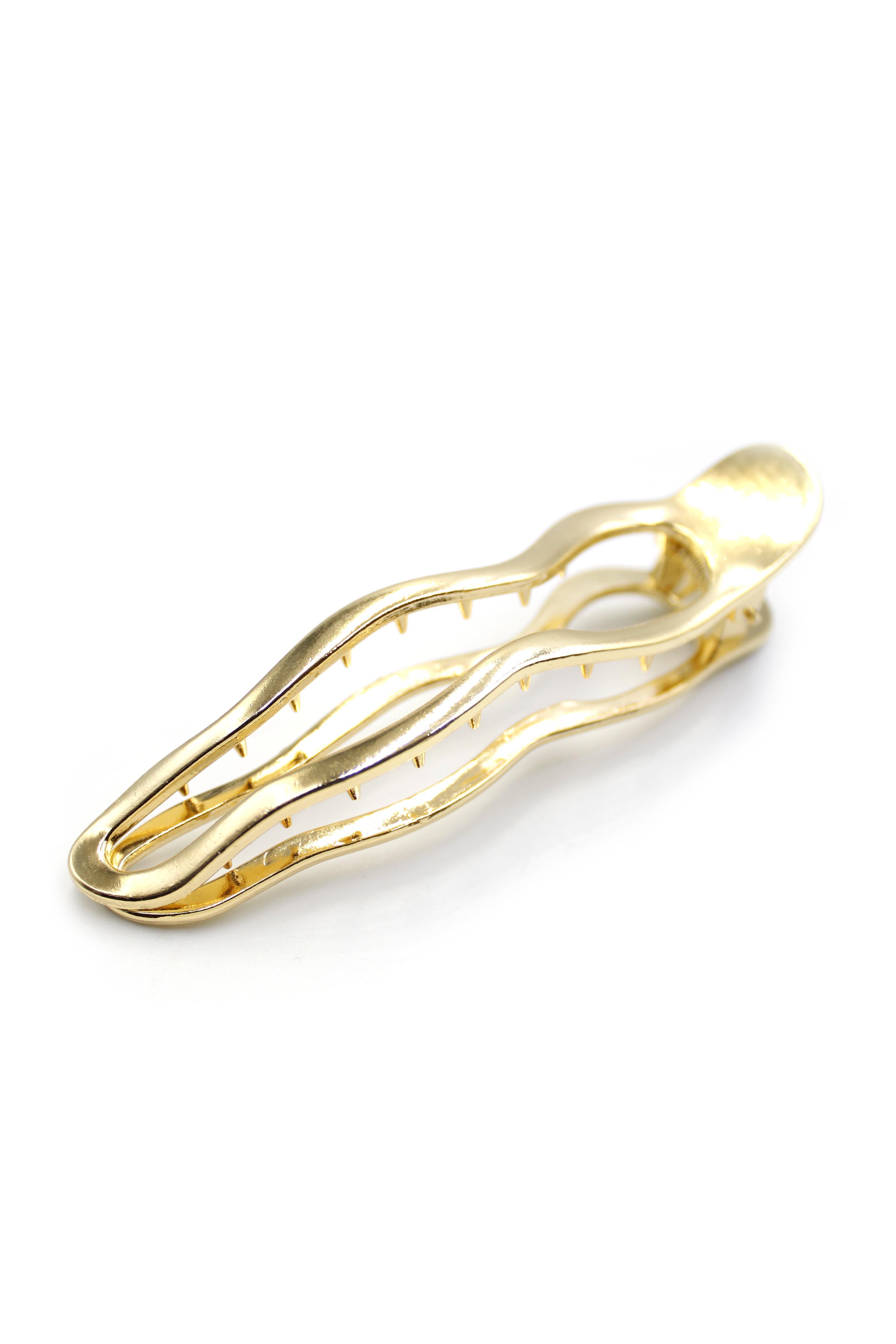 Metal Geometrik Toka - Altın