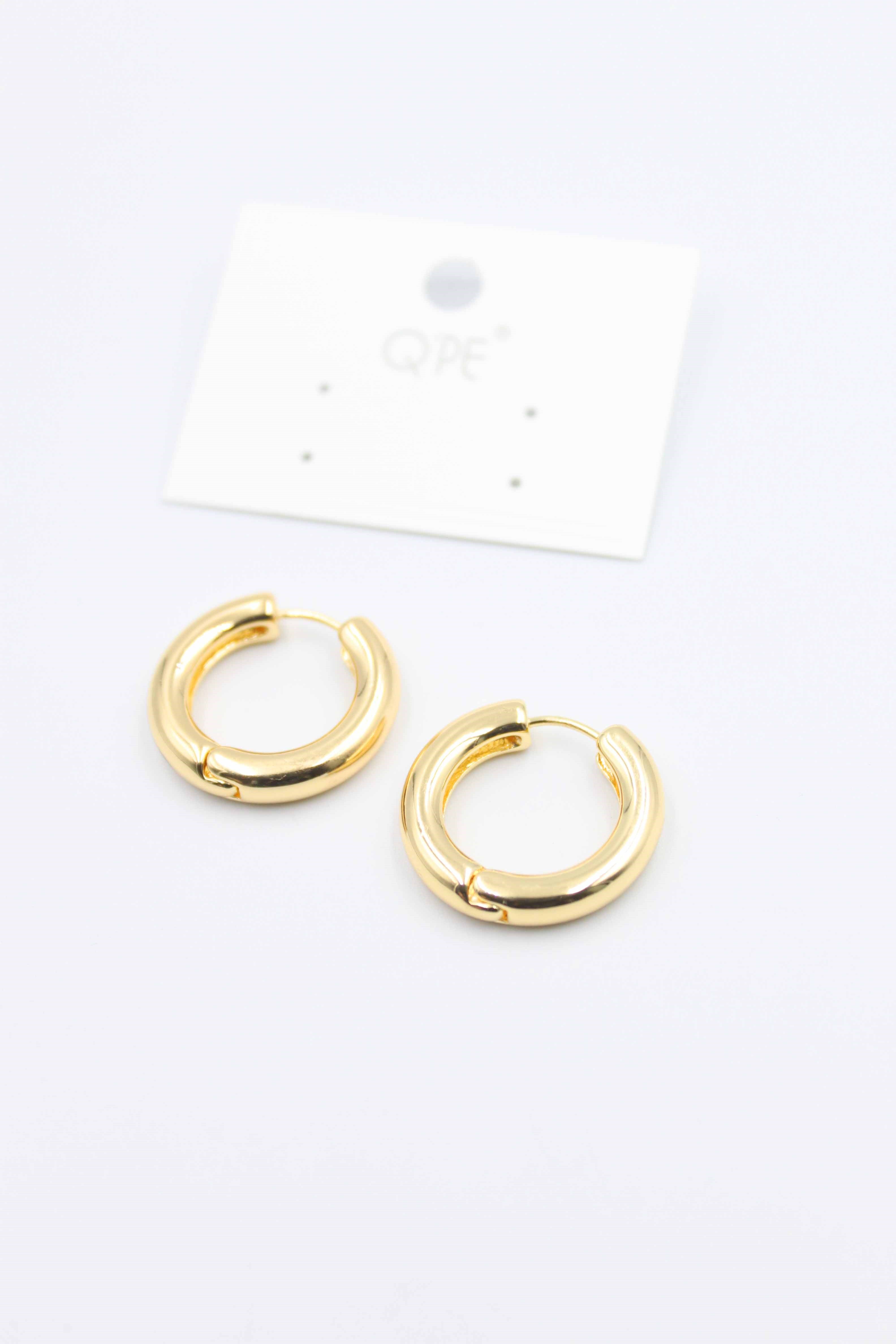 Metal Halka Küpe 2cm - Altın - Toptan Takı