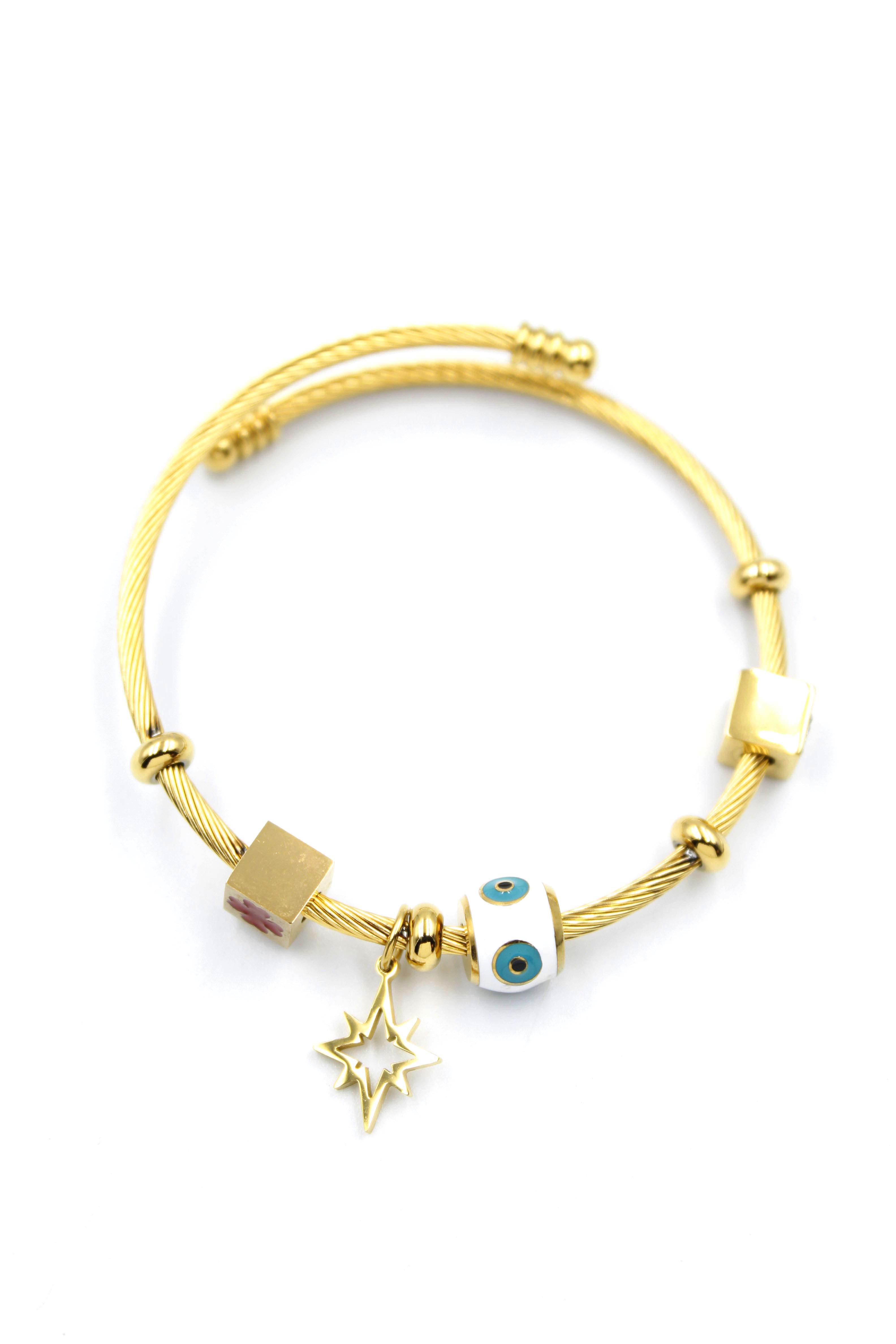 Nazar Charm Bilezik - Altın