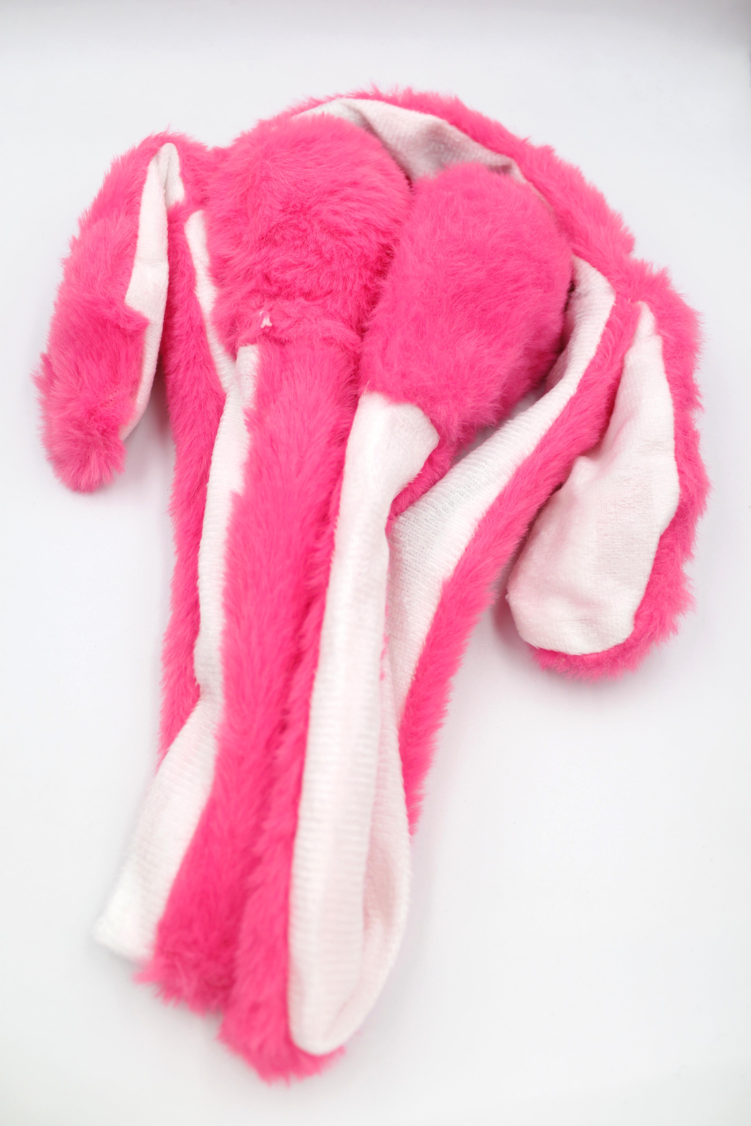 Peluş Hareketli Tavşan Kulak Taç - Pembe