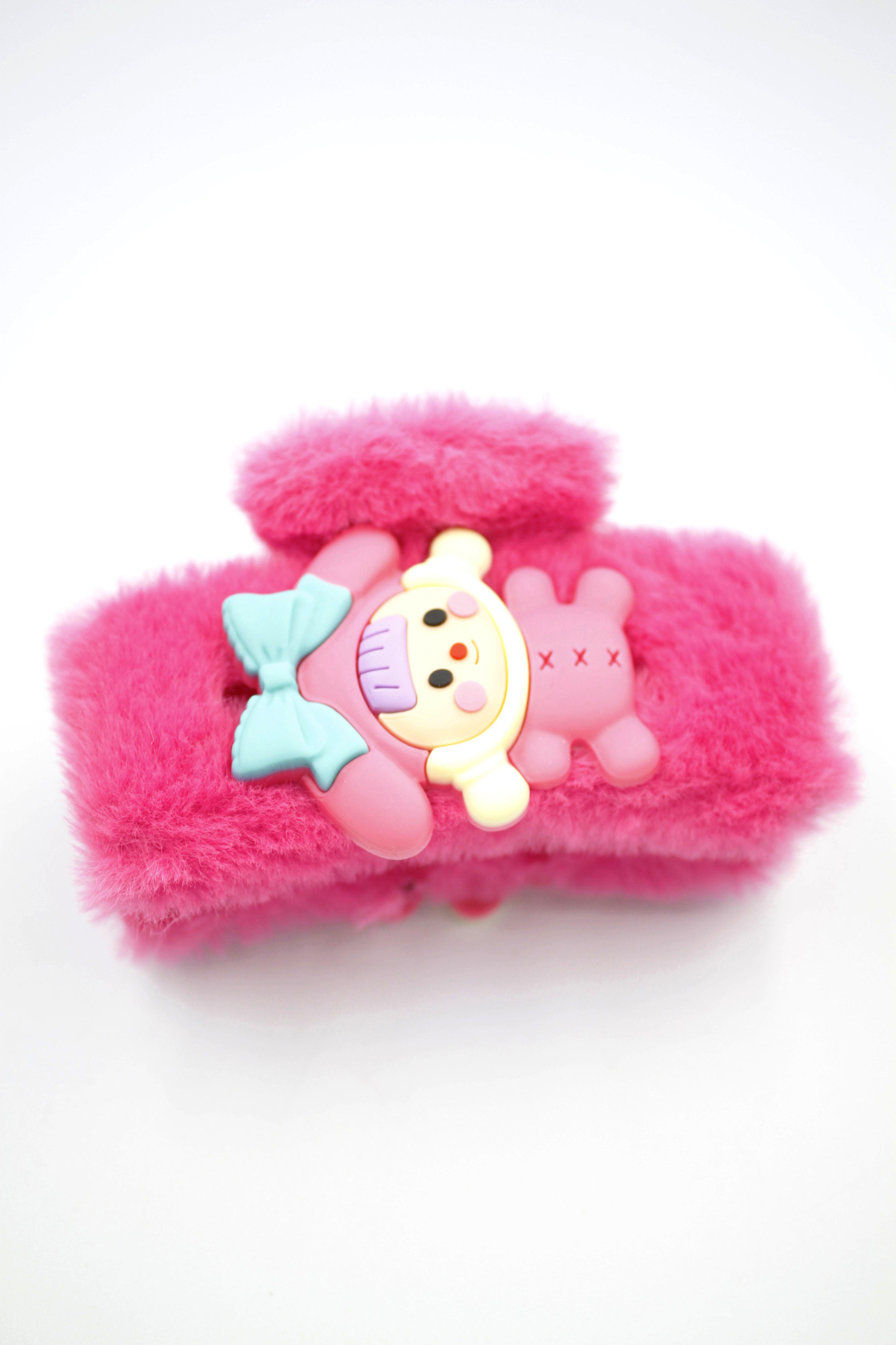 Peluş Tırmık Toka - Pembe