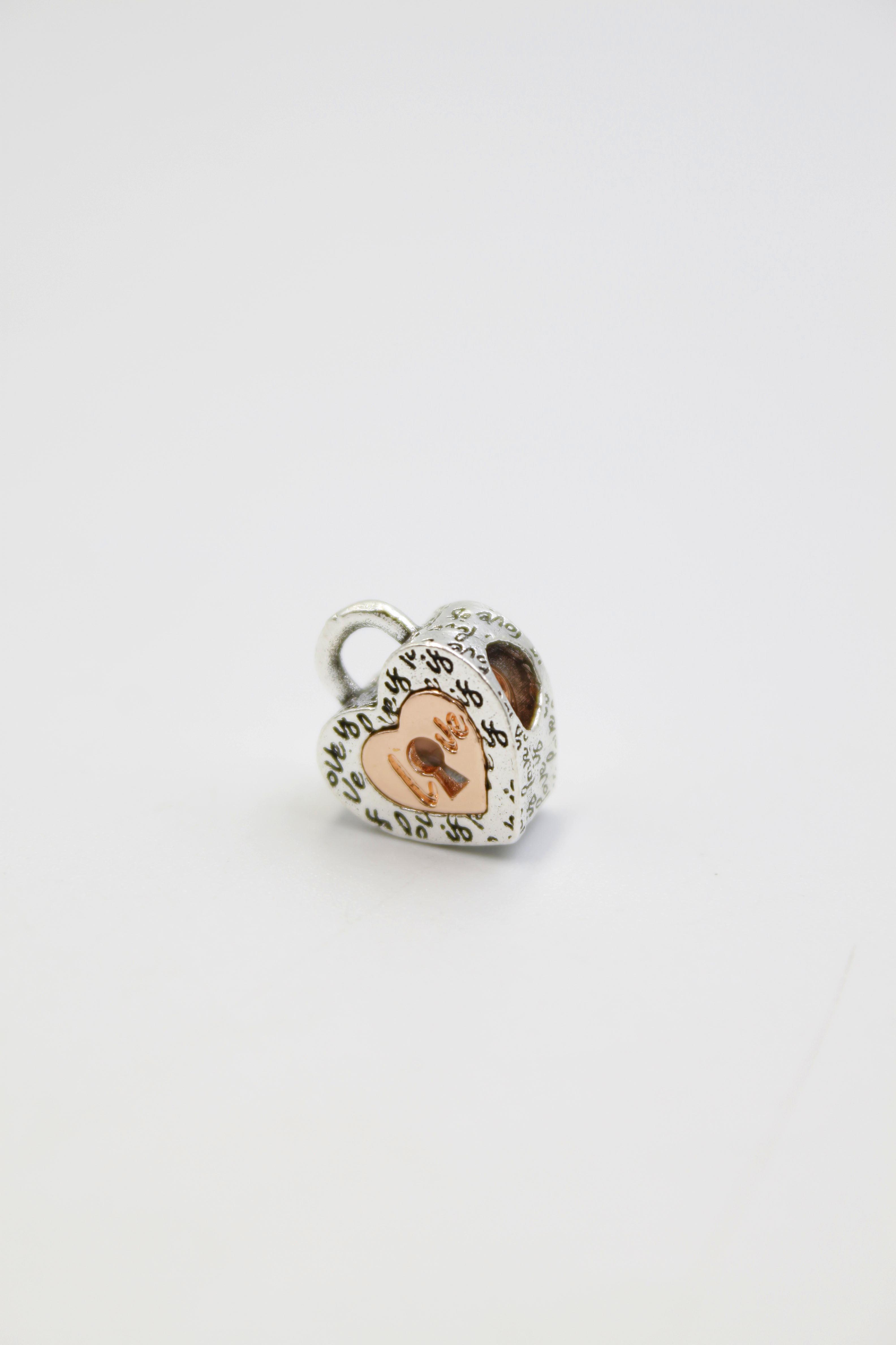Pn Bileklik Kalp Charm - Gümüş