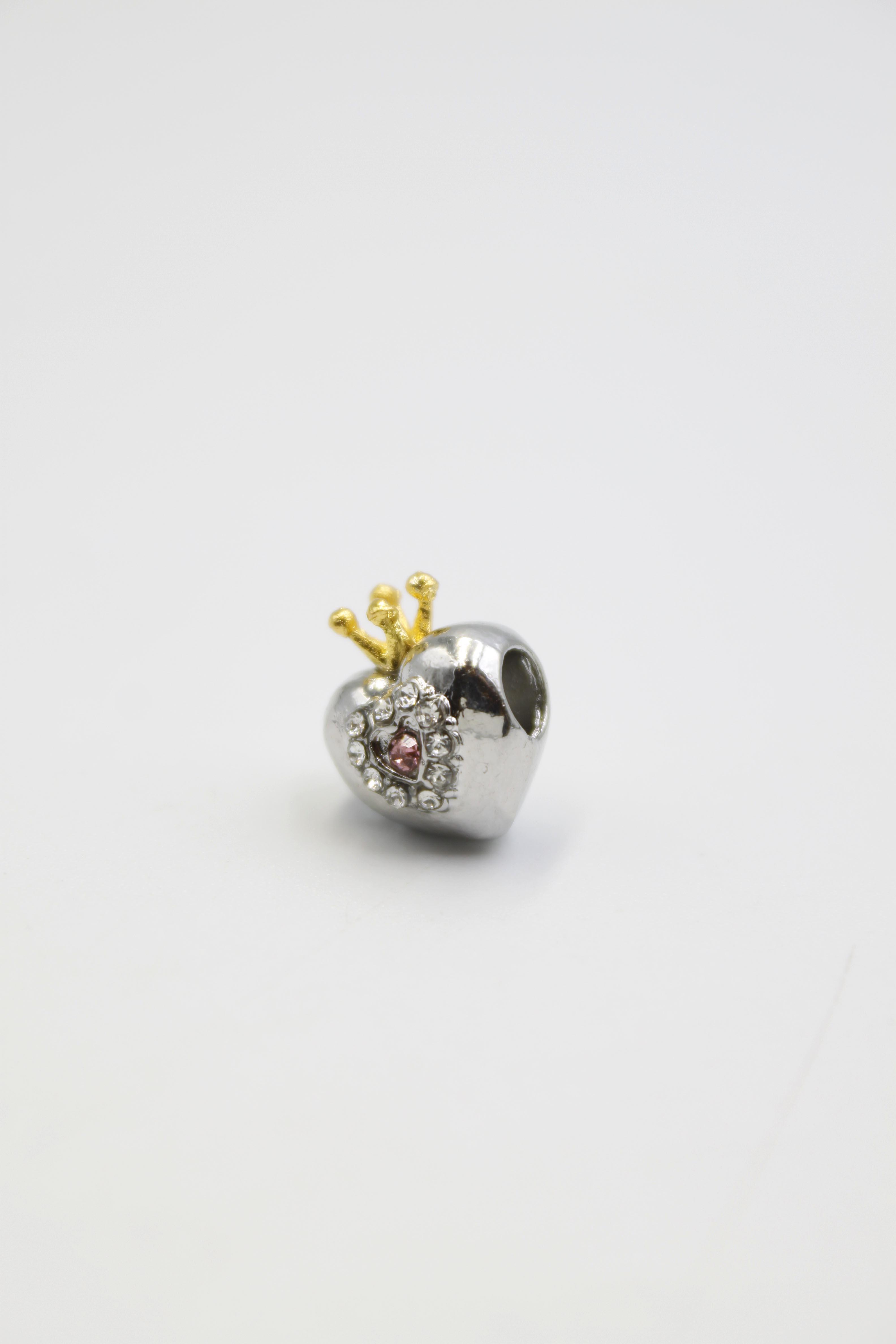Pn Bileklik Kalp Charm - Gümüş