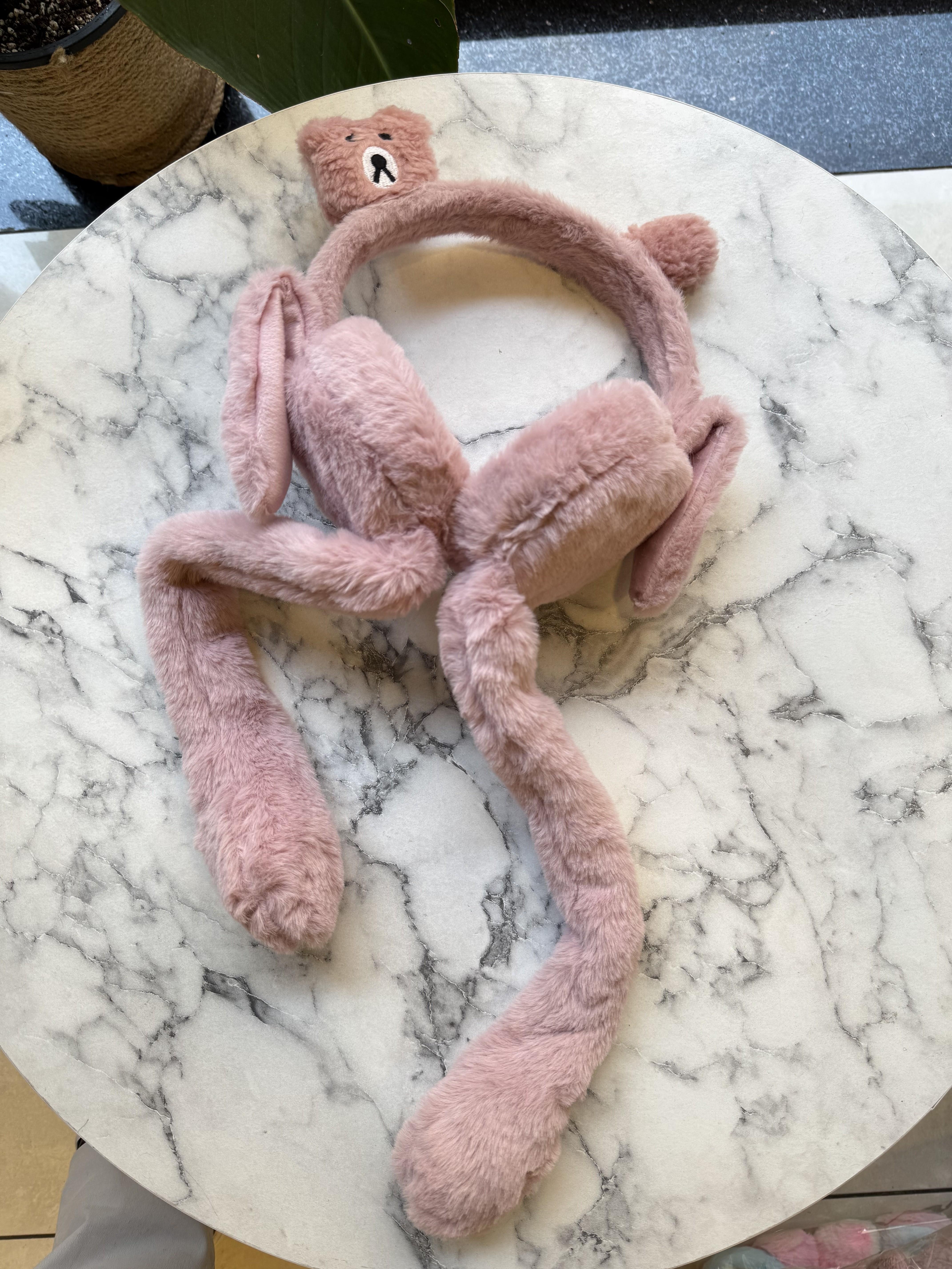 Sesli Hareketli Kulaklık Taç - Pembe