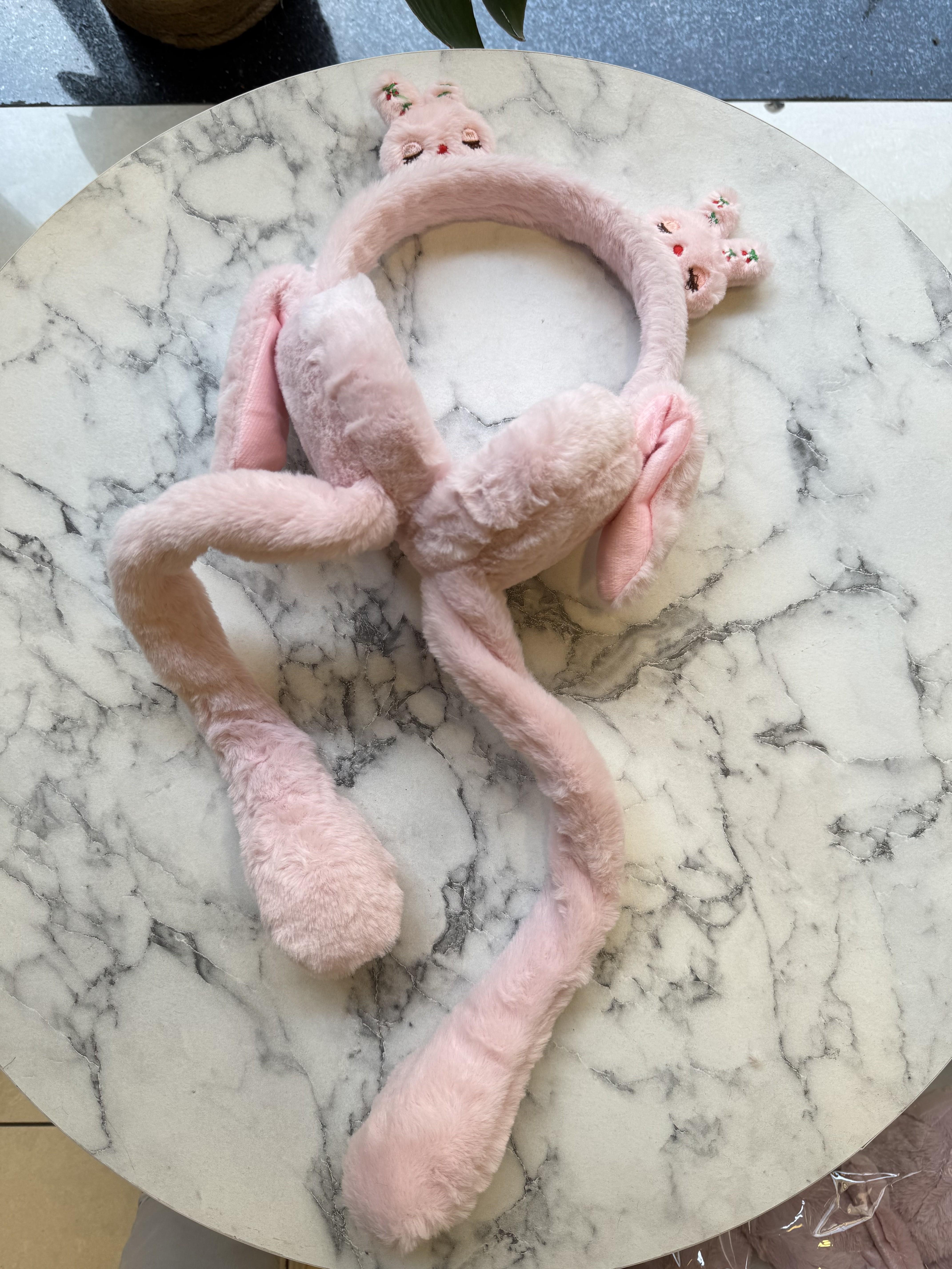Sesli Hareketli Kulaklık Taç - Pembe