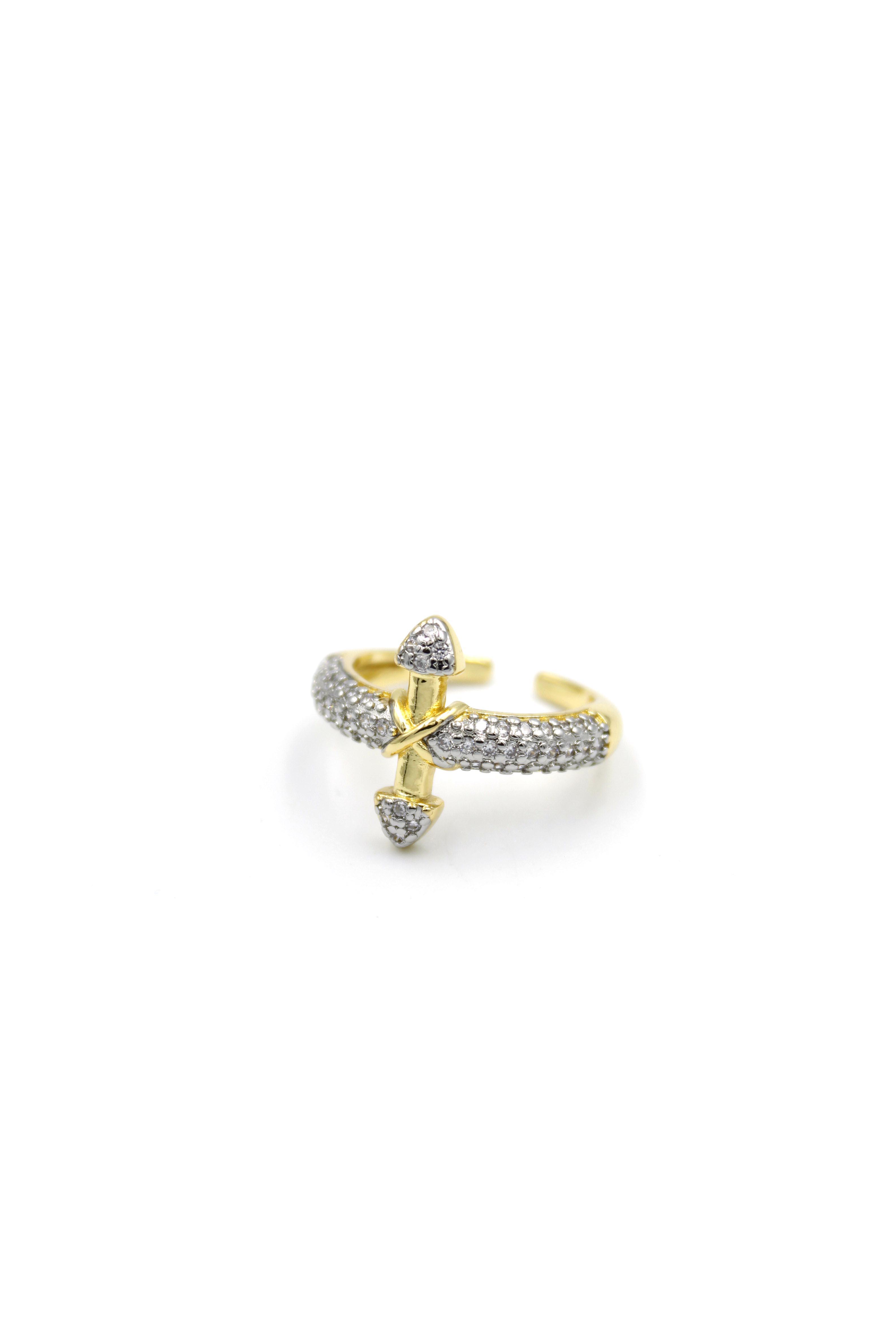 Taşlı Vip Yüzük - Altın