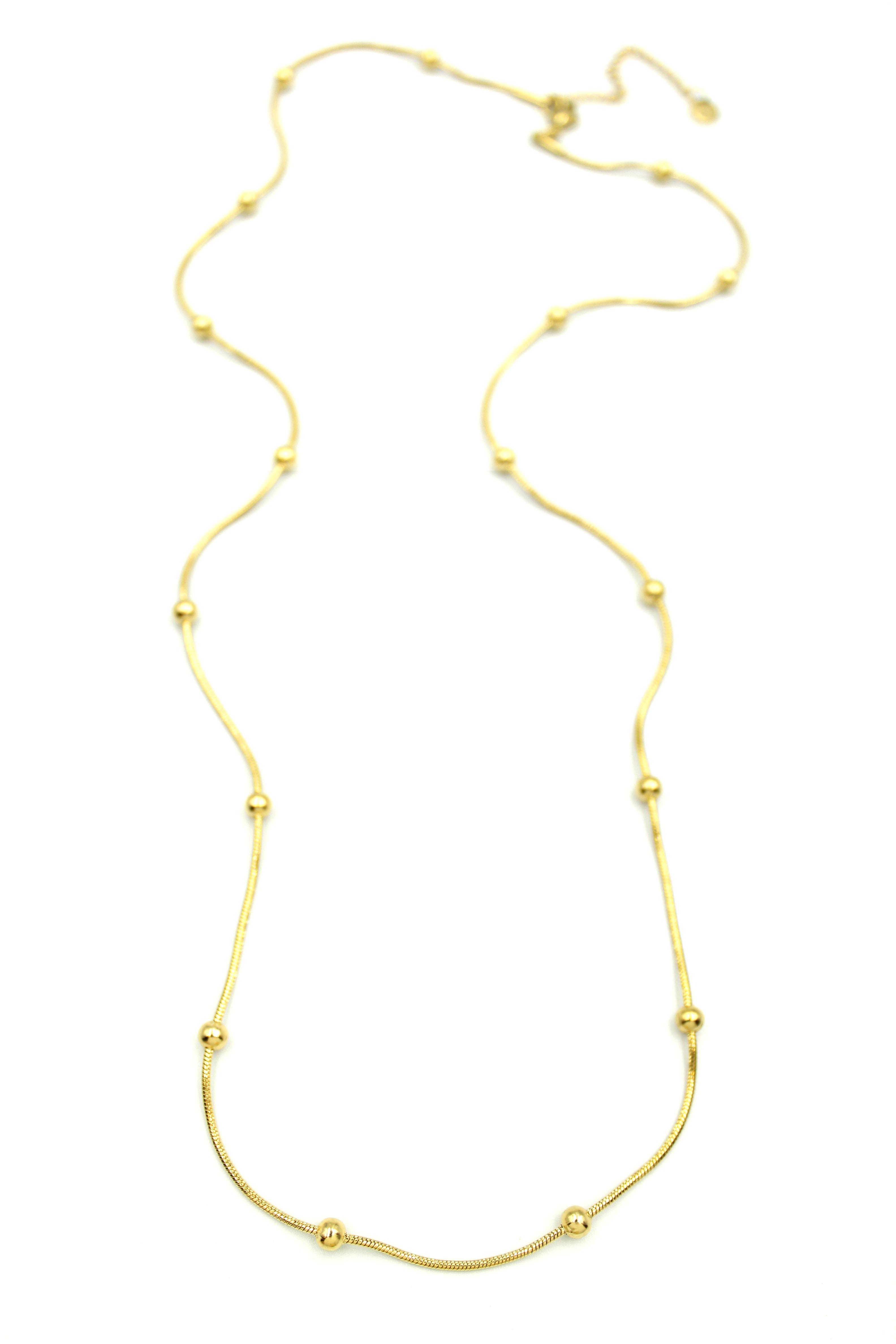 Top Zincir Kolye 60CM - Altın