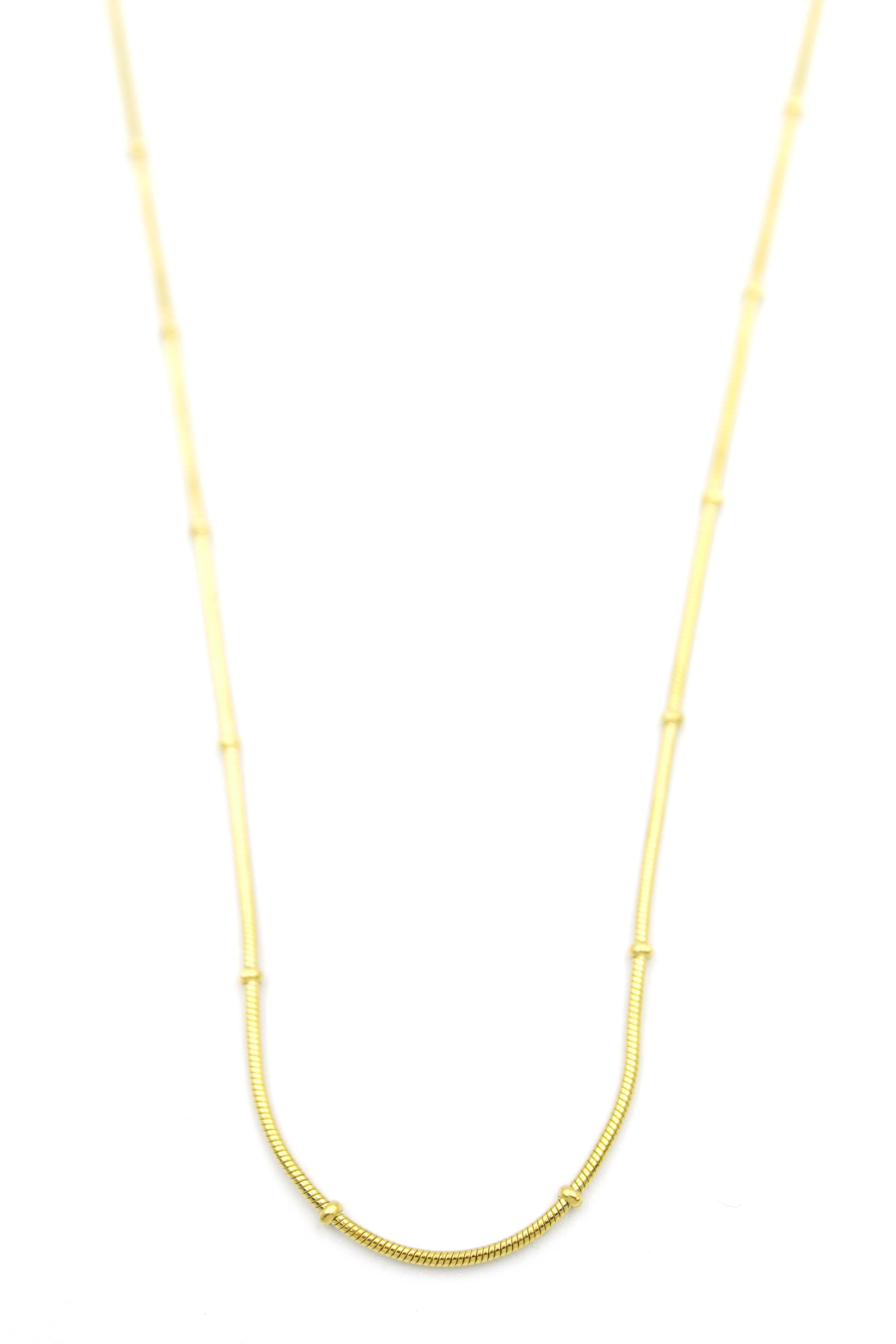 Toplu Yılan Zincir - 45cm - Altın