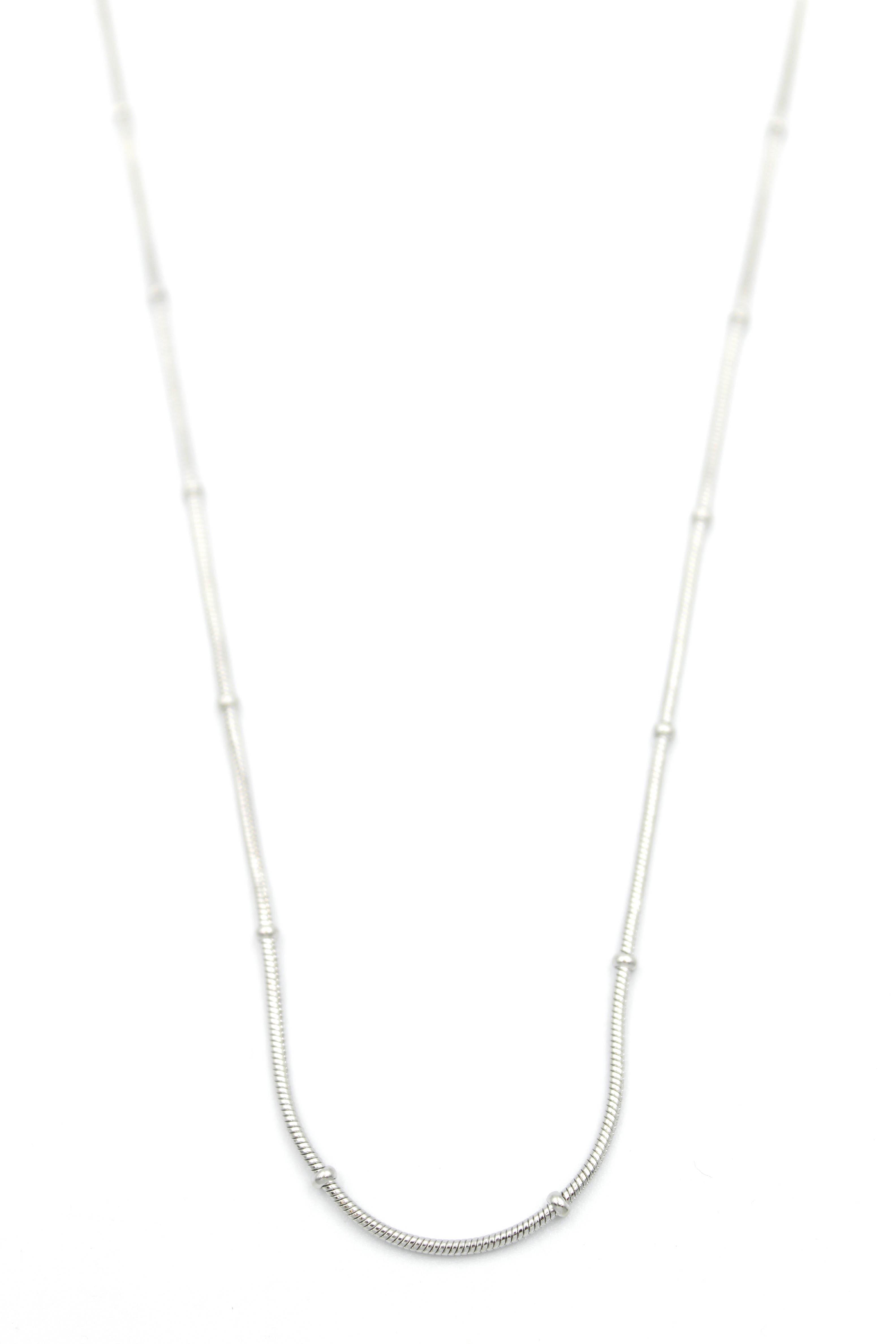 Toplu Yılan Zincir - 45cm - Gümüş