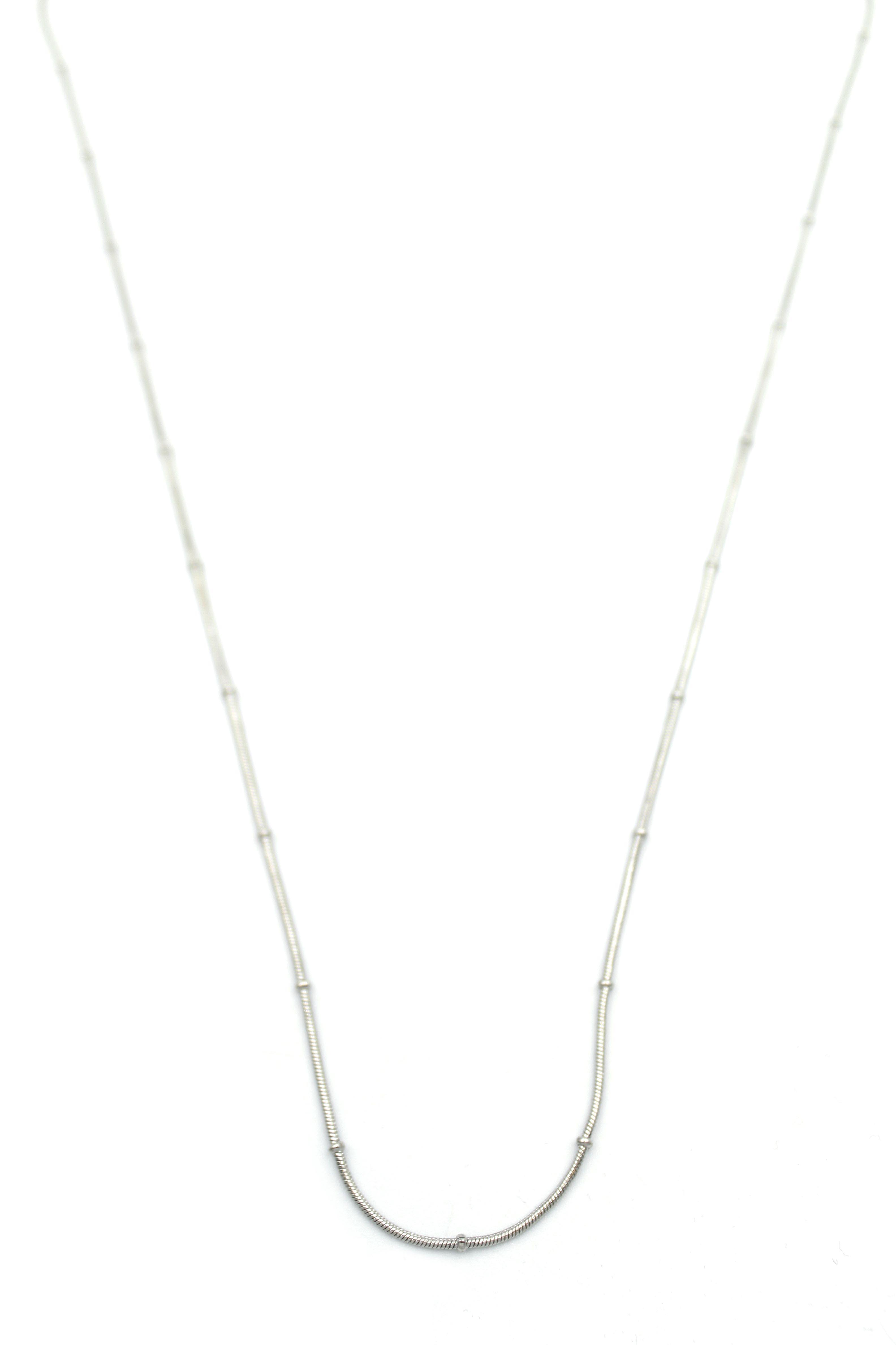 Toplu Yılan Zincir - 60cm - Gümüş