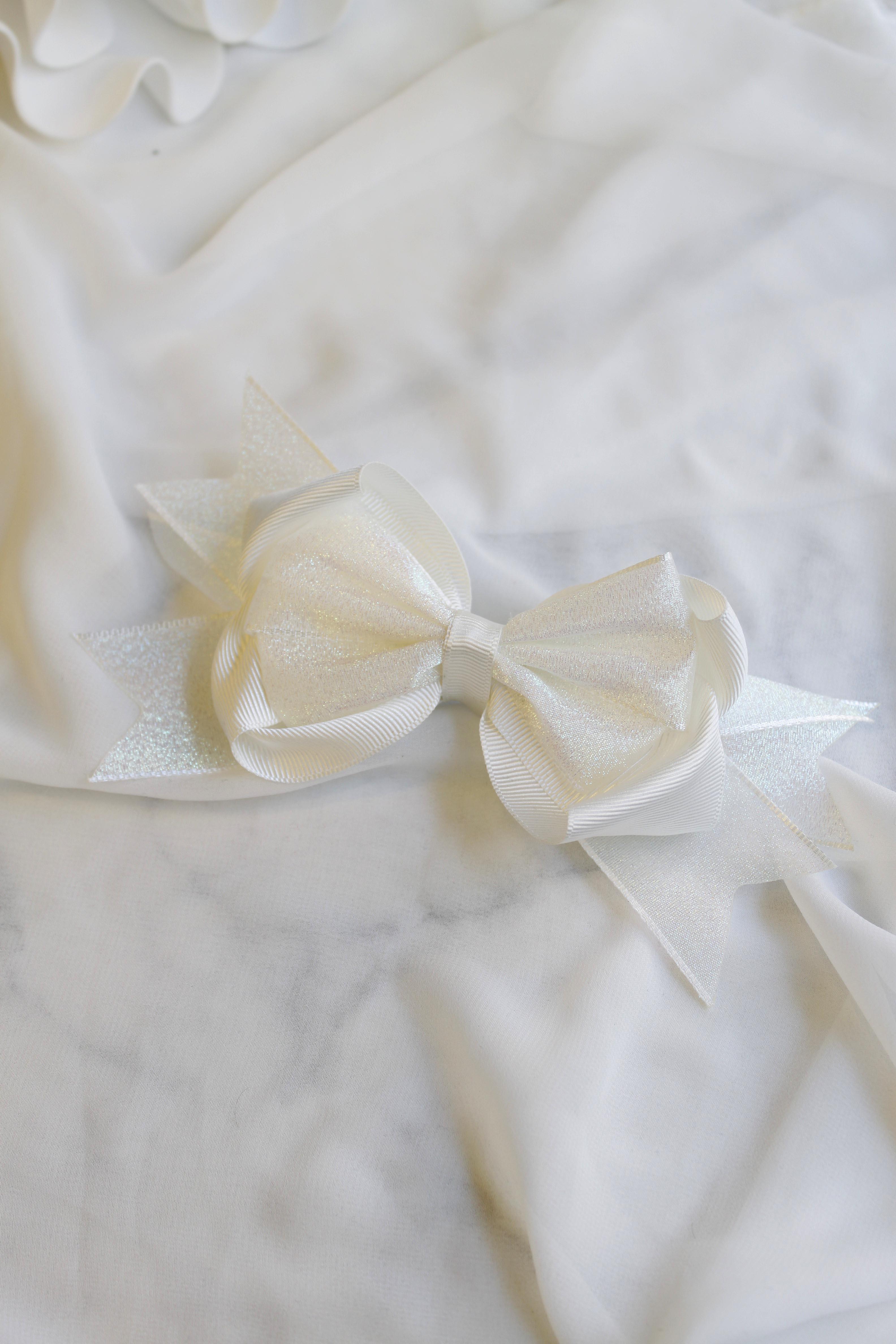 Tüllü Fiyonk Toka - Krem