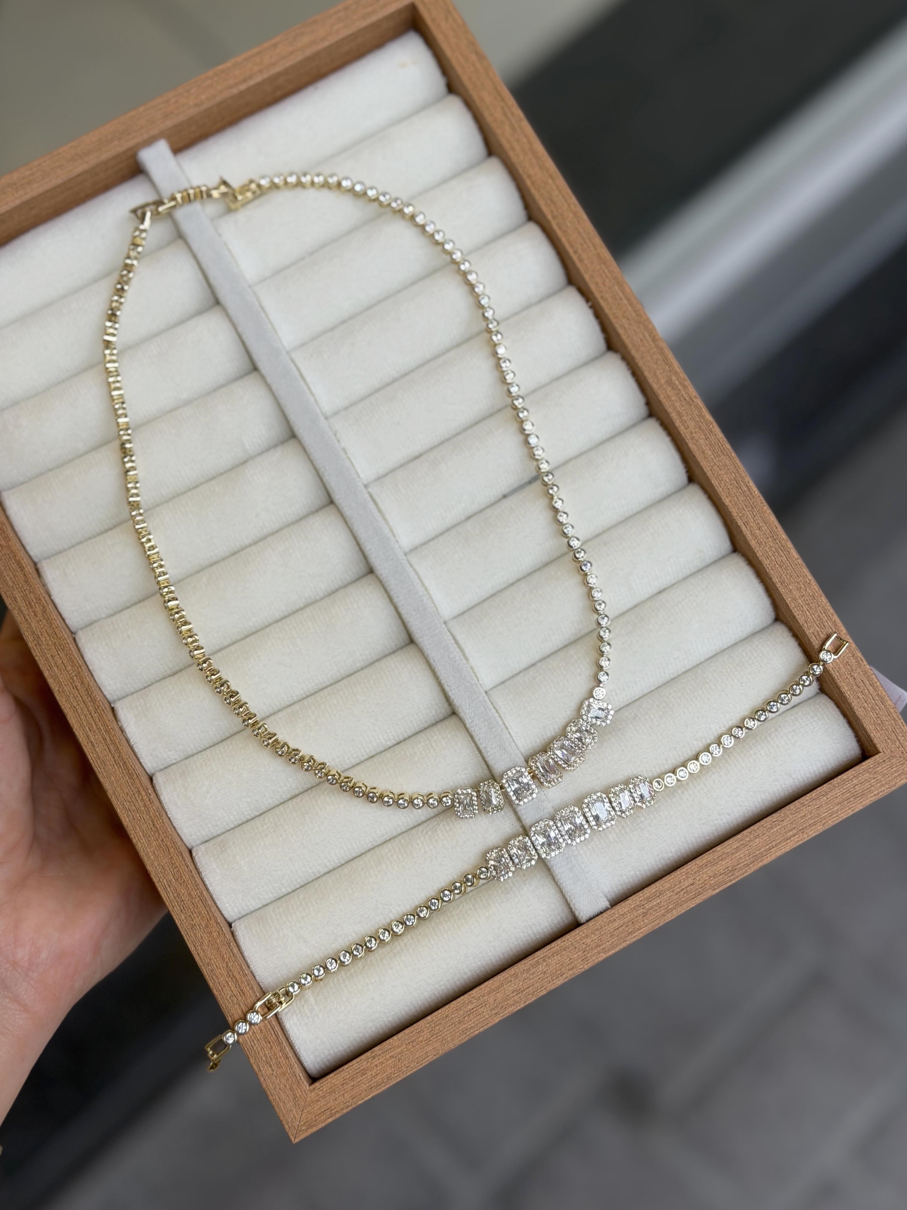 Xuping Baget Set  Kolye - Altın - Toptan Takı