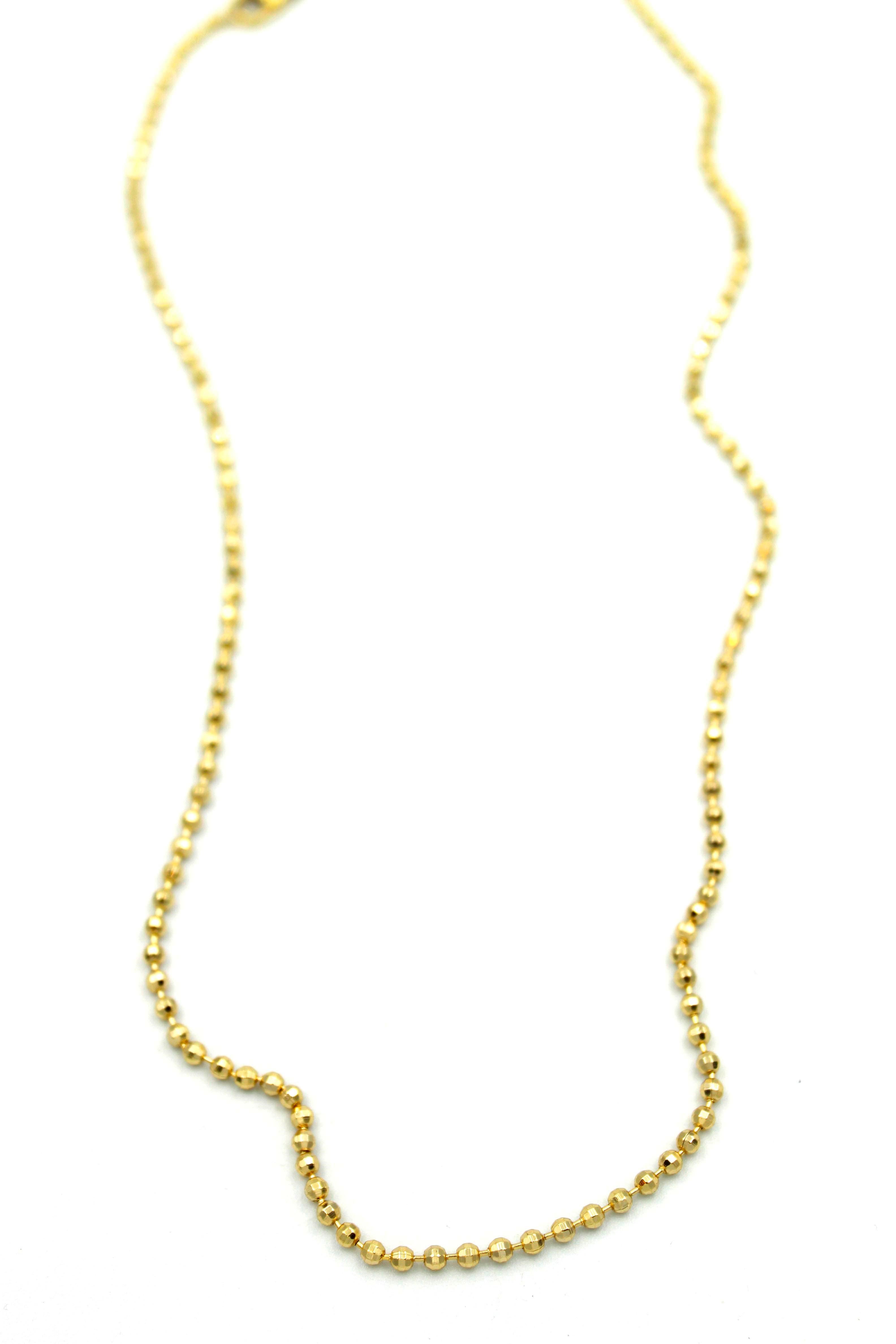 Xuping Dorika Top Zincir - 60 cm - Altın - Toptan Takı