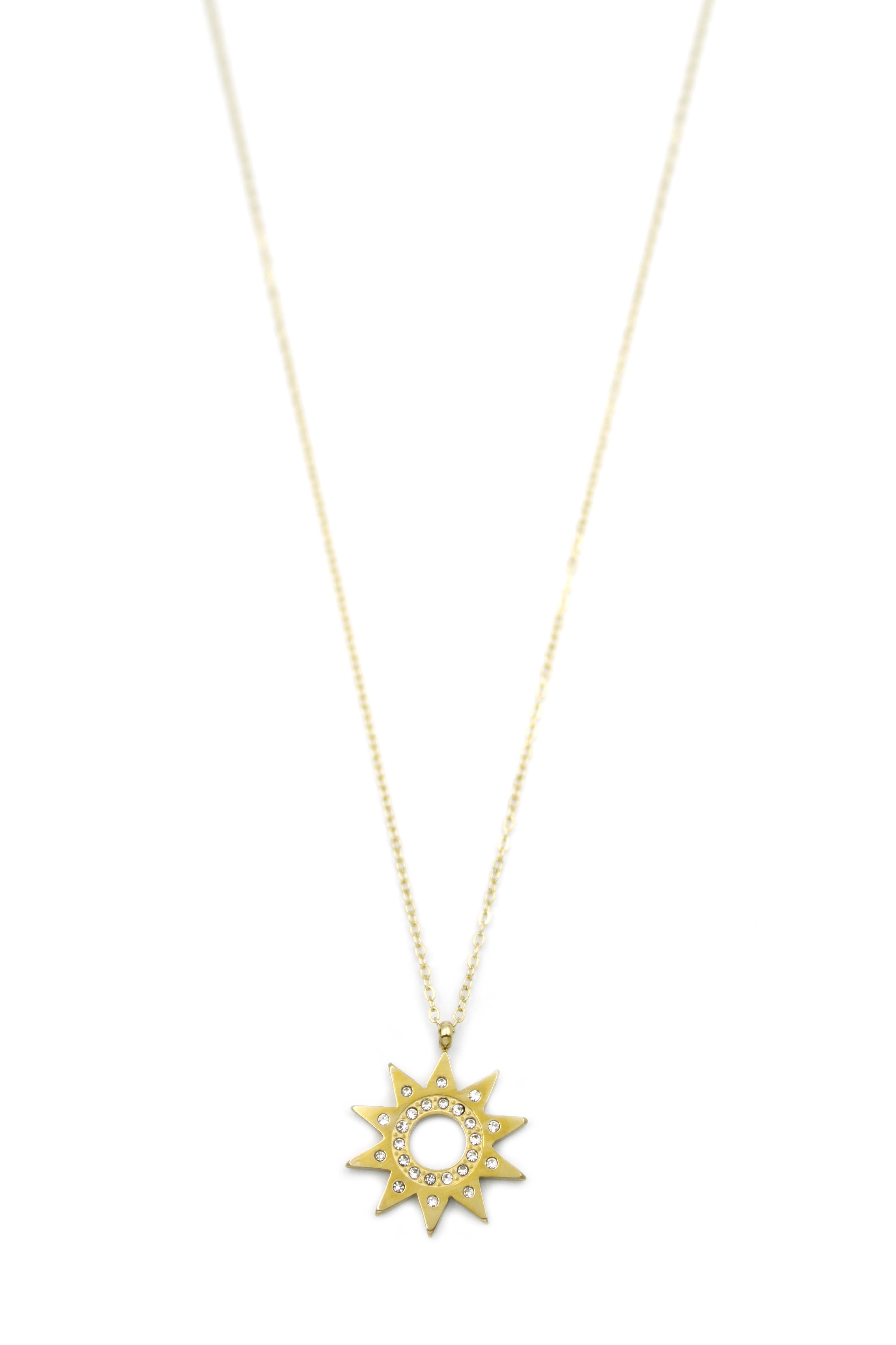 Xuping Güneş Kolye-45cm - 14K Altın