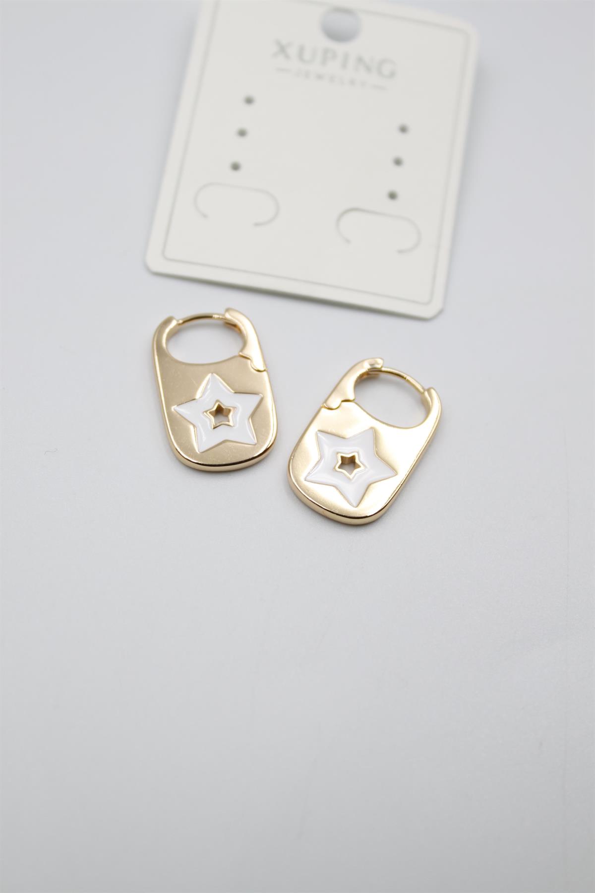 Yıldız Küpe - Beyaz