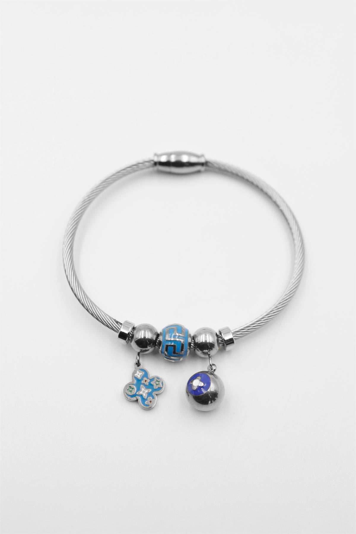Yonca Charm Bilezik - Mavi