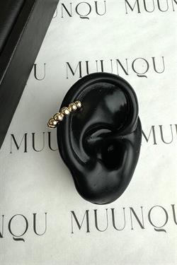 Gold A.K. Boncuk Earcuff