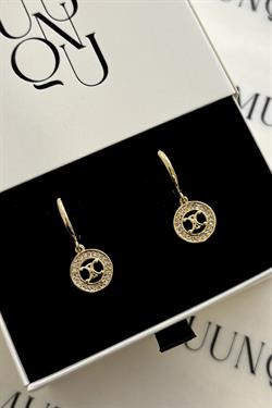 Gold A.K. Clne Taşlı Küpe
