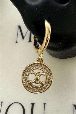 Gold A.K. Clne Taşlı Küpe