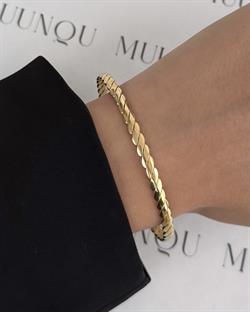 Gold Çelik Burgu Adana Bilezik Çap 6,5cm