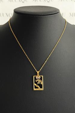 Gold Çelik Dilek Vintage Kolye