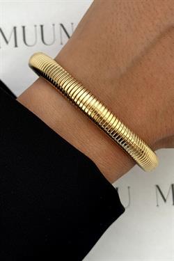 Gold Çelik Esnek Pinterest Bileklik Eni 8mm