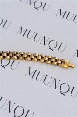 Gold Çelik Rolx Model Ayarlanabilir Kordon Eni 8mm Bileklik