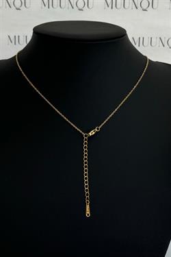 Gold Çelik Taşlı Kuzey Yıldızı Kolye