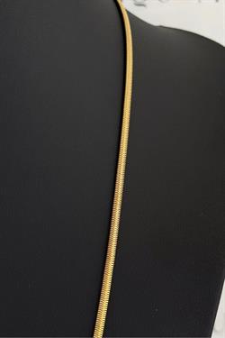 Gold Çelik Uzun 60cm Yılan Zincir Kolye