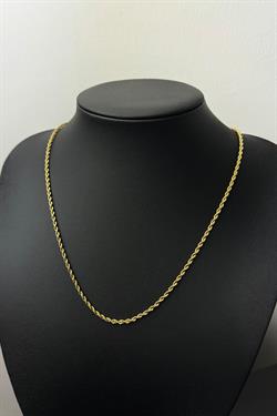 Gold Çelik İnce Burgu Kolye