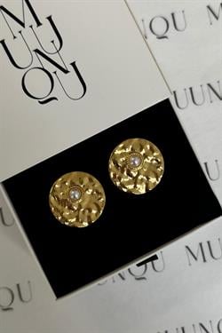Gold Çelik İncili Dövme Küpe