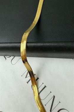 Gold Çelik İtalyan Ezme Kolye