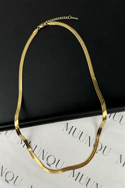 Gold Çelik İtalyan Ezme Kolye