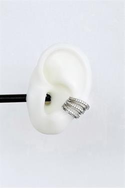 Gümüş A.K. Taşlı Üçlü Earcuff