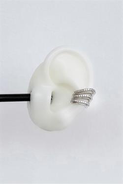 Gümüş A.K. Taşlı Üçlü Earcuff