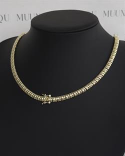 Özel Döküm Gold Bombeli Sıralı Kolye
