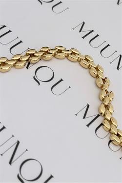 Özel Döküm Gold Buğday Eni 7 mm Bileklik