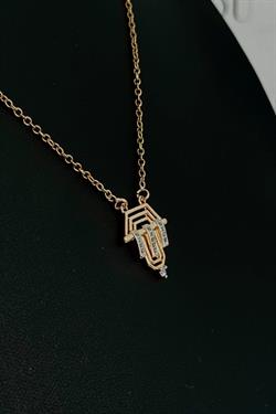 Özel Gold A.K. Taşlı Serenay Kolye
