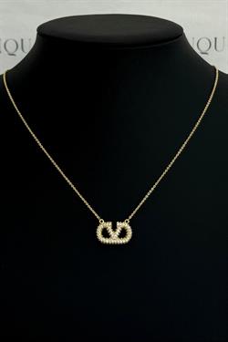 Özel Gold A.K. İthal Taşlı Vlnt Kolye Mini