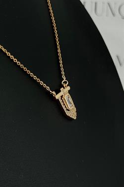 Özel Gold A.K. Baget Taşlı Serenay Kolye