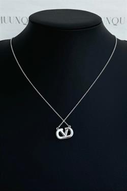 Özel Gümüş A.K. İthal Taşlı Vlnt Kolye Mini