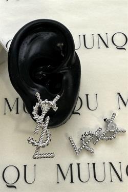 Gümüş A.K. Ysl Burgu Küpe