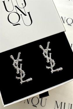 Gümüş A.K. Ysl Şeritli Küpe