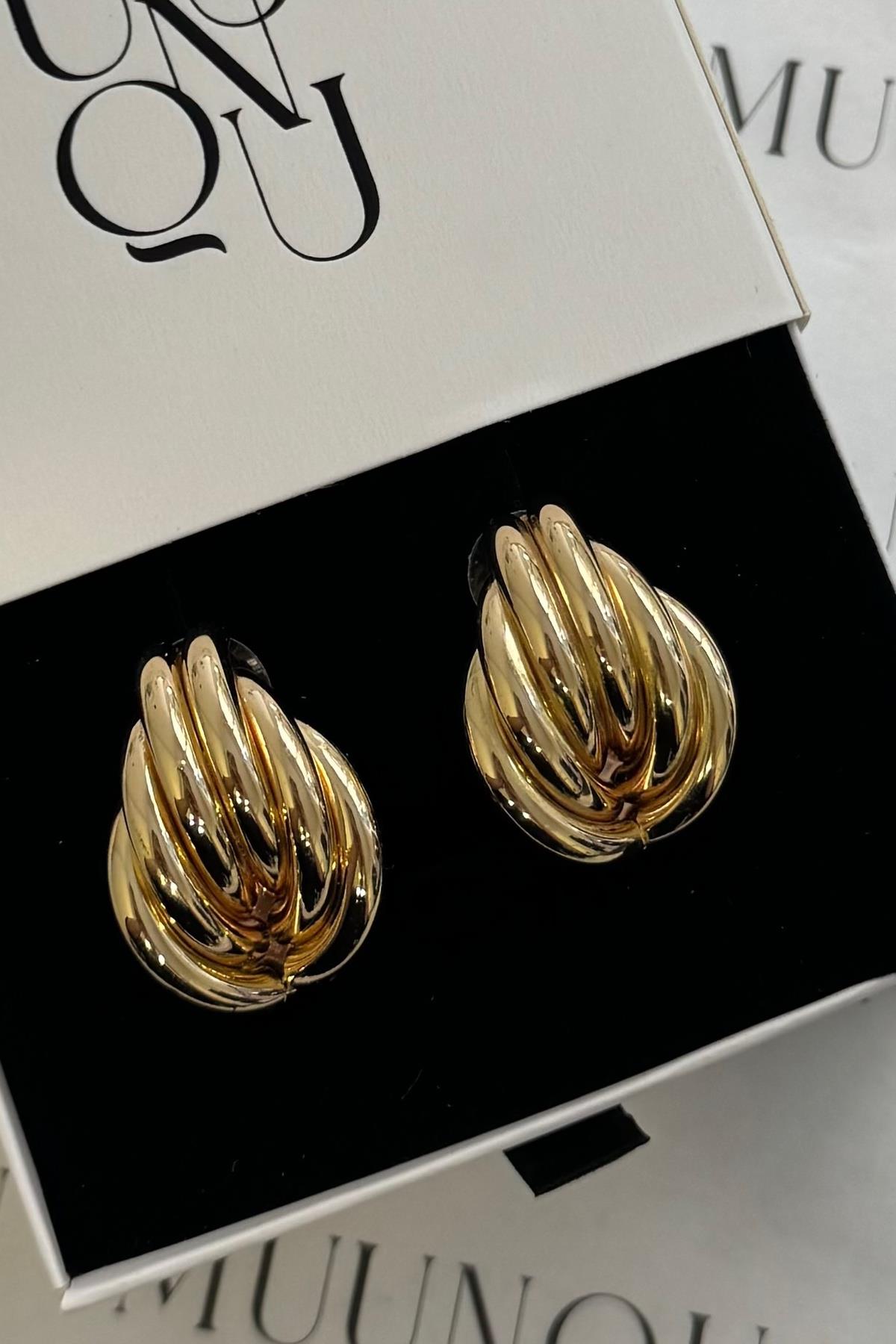 Gold Vintage Model Küpe
