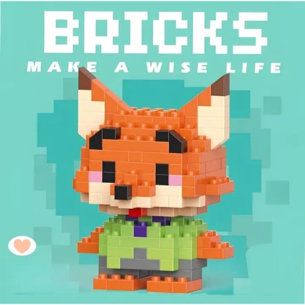 Bricks Zootropolis Nick Wilde Mini Lego Figürü