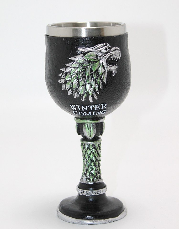 Game Of Thrones House Stark 3D Kabartmalı Çelik Kadeh Bardak