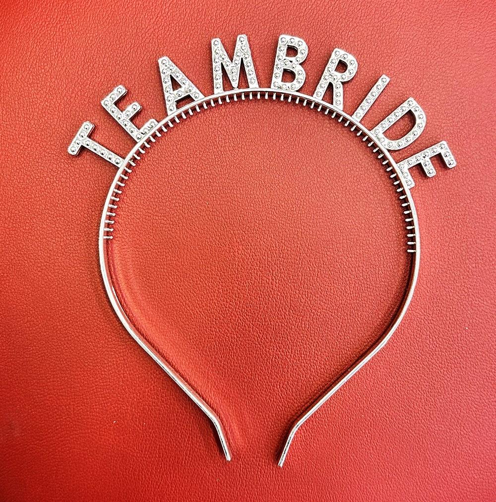 Gümüş Renk Team Bride Taç – Gelin ve Nedime Tacı