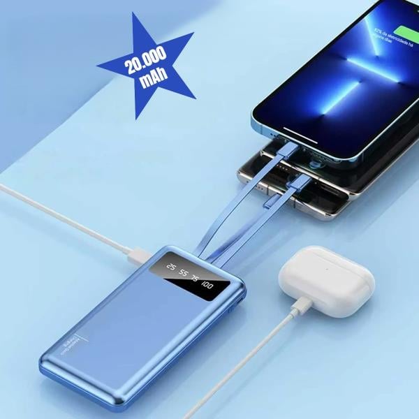 Kendinden Kablolu 20.000 mAh Powerbank