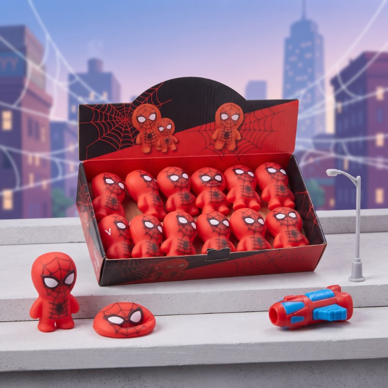 Spider-Man Tasarımlı Squishy - 12'li Paket - Yumuşak Oyuncak