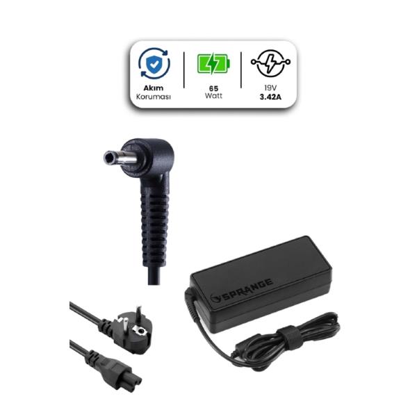 19V 3.42A 3.0 * 1.1mm 65W ACER İçin Laptop Adaptör